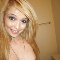Lovely girlfriend Tiffany Fox prefers fingering her hard nipples
