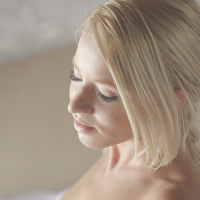 Neglected girlfriend Kiara Lord fingerfucks tight twat in lonely bedroom