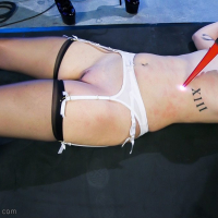 Cherry Torn and Bella Rossi in hard BDSM threeway