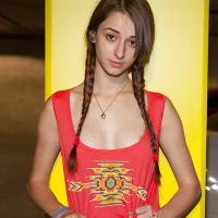Innocent teen with pigtails Willow Hayes having fun in yoga pants