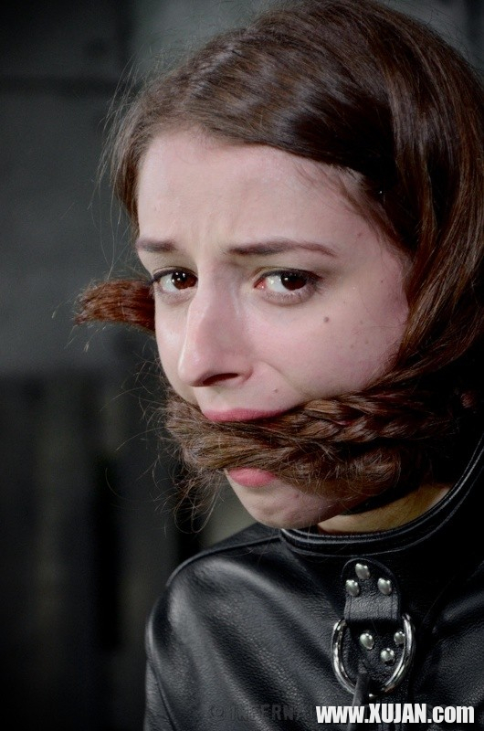 Willow Hayes pigtails brunette babe is bound in leather straightjacket - Photo #855267