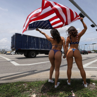 Two wild babes Kelsi Monroe and Lilly Hall provide pleasure to truck driver
