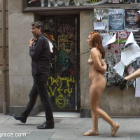 Pamela Sanchez is public humiliated and bound for fucking by Mon