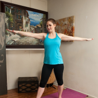 Barefoot MILF Allison Moore sheds yoga pants and undies to spread buttocks