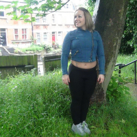 Outrageous amateur exhibitionist Ashley flashers her boobs and p