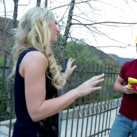 Lilly Banks seducing a city engineer in her house