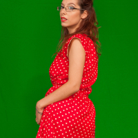 Mona hates Zendas polkadot dress so she strips her completely naked and makes
