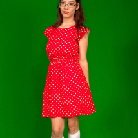 Mona hates Zendas polkadot dress so she strips her completely naked and makes