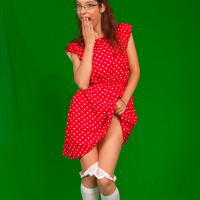 Mona hates Zendas polkadot dress so she strips her completely naked and makes
