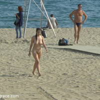 Zenda Sexy is publicly stripped and bound for electro and sex by