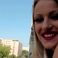 Cherry Kiss warms up her pussy with her hands