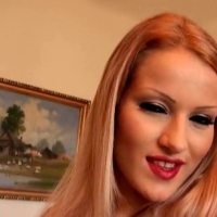 Cherry Kiss warms up her pussy with her hands