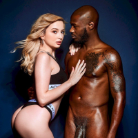 Shameless petite girl Lexi Lore spreads legs for massive black sausage