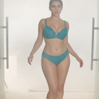 Wet Euro chick Valentina Nappi removing lingerie and high heels in bath