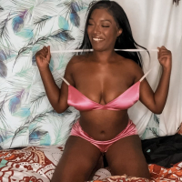 Hot girl Daya Knight drops down her pink lingerie