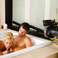 Masseuses Katerina Kay and Lucy Tyler share a cock