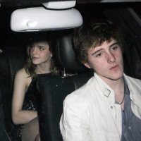 Celebrity sweet blonde Emma Watson nice upskirt slip in public