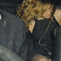 Celebrity sweet blonde Emma Watson nice upskirt slip in public