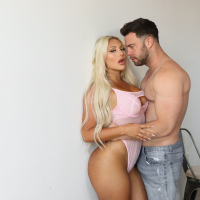 Big ass babe Kayley Gunner mounts her wet pussy on a stiff shaft
