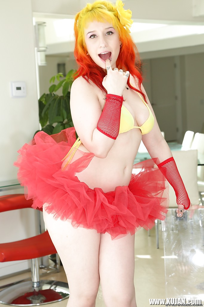 Fetish model Proxy Paige flashing gaping anus in cosplay outfit - Photo #965032