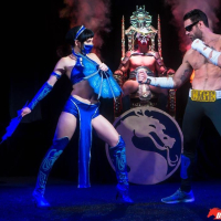 Aria Alexander slammed by her Man in Cosplay Scene