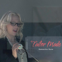Bespectacled blonde babe Samantha Rone makes a dick cum on her tits
