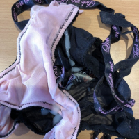 Me and panties cum Victoria Secrets