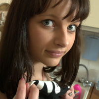 Eighteen year old drops panties in laundry room