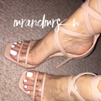 Mrs W Sexy White Gloss Pedi krunkner ev sandalner khaghal