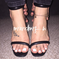 Mrs W Sexy White Gloss Pedi krunkner ev sandalner khaghal
