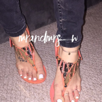 Mrs W Sexy White Gloss Pedi krunkner ev sandalner khaghal