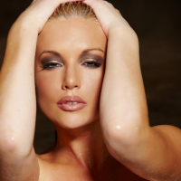 Kayden Kross dripping wet in grotto