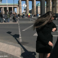 Harmony Rose is bound and naked at famous monuments