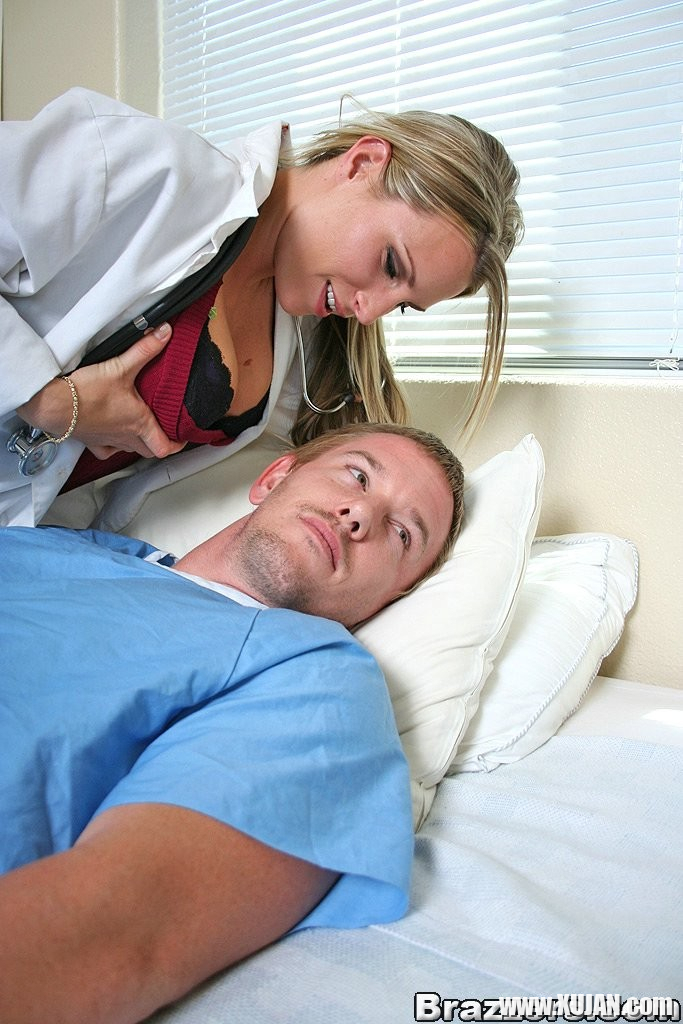Harmony Rose fucks her patient after seeing his big hard dick - Photo #988113