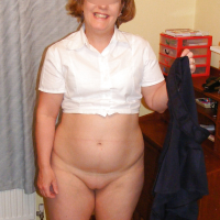 Slutty secretary in big white knickers