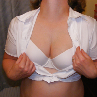 Slutty secretary in big white knickers