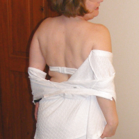 Slutty secretary in white knickers and platforms