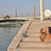 Cherry Jul shows off her great body around town