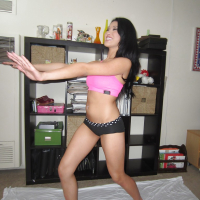 Asian esgirlfriend Jayden Lee sliding panties aside to expose shaved pussy