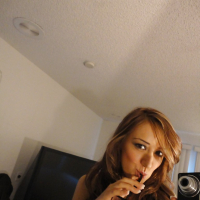 Petite babe Victoria Rae Black makes a few self shots showing off naked body