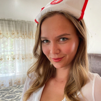 Nurse Stella Sedona stripping totally naked at ATK Girlfriends