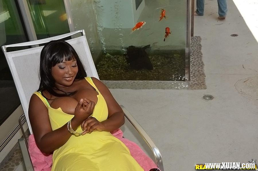 Busty ebony girl Marie gets fucked hard and her tits jizzed on - Photo #991507