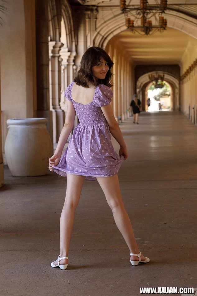 Keely Rose shows off her ass upskirt from behind - Photo #992758