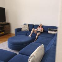 Kinky blonde girl Lola Fae gets exposed by her nasty stepbro