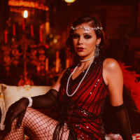 Gorgeous Violet Starr is getting fucked hard from behind in vintage cosplay
