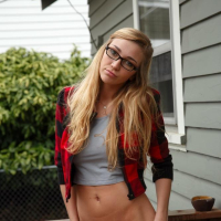 Hot college freshman Kendra Sunderland shows you her pussy at the library