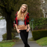 Hot college freshman Kendra Sunderland shows you her pussy at the library
