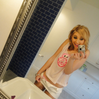 Sexy babe Molly Bennett stripping in the bath and picturing herself