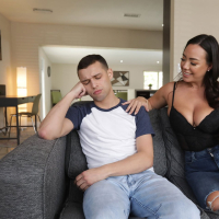 Filthy Kitten Latenight fucking her lucky stepson