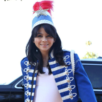 Sadie Pop looks so cute in her schools band uniform